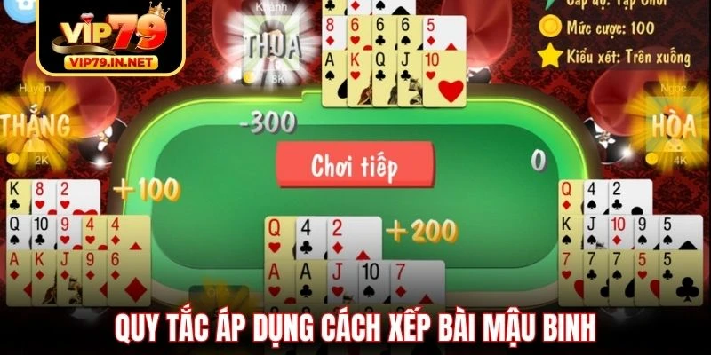 Quy tắc áp dụng cách xếp bài Mậu Binh Quy tắc áp dụng cách xếp bài Mậu Binh