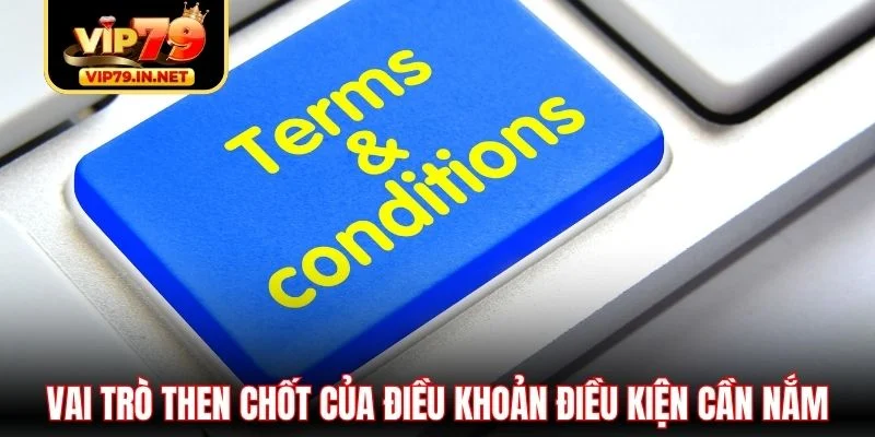 Vai trò then chốt của điều khoản điều kiện cần nắm Vai trò then chốt của điều khoản điều kiện cần nắm
